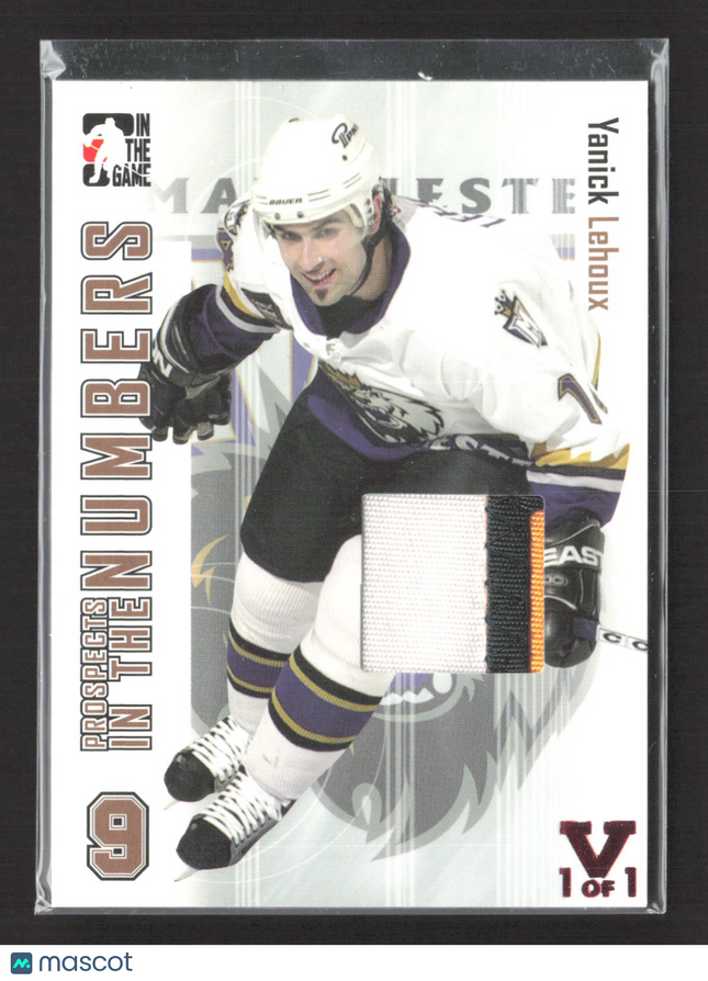 2004 In The Game Heroes and Prospects In The Numbers Yanick Lehoux Patch 1/1