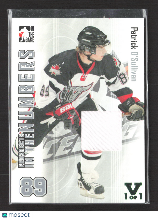 2004 In The Game Heroes and Prospects The Numbers Patrick O'Sullivan Patch 1/1