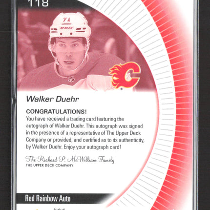 2024 Upper Deck Allure Walker Duehr #118 Red Rainbow Auto