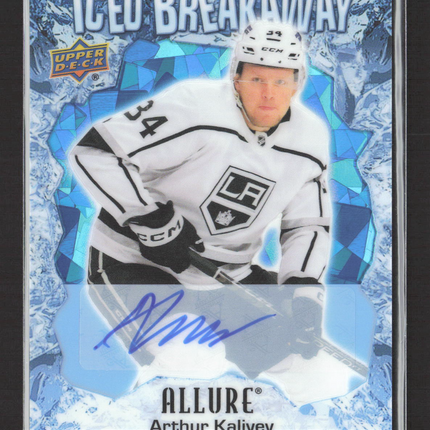 2024 Upper Deck Allure Iced Breakaway Arthur Kaliyev #IB-7 Blue Auto