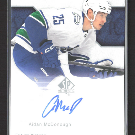 2024 Upper Deck SP Authentic Future Watch Aidan McDonough #RFWA2-8 auto /399