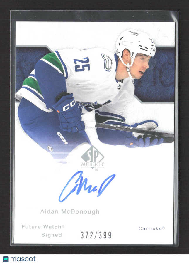 2024 Upper Deck SP Authentic Future Watch Aidan McDonough #RFWA2-8 auto /399