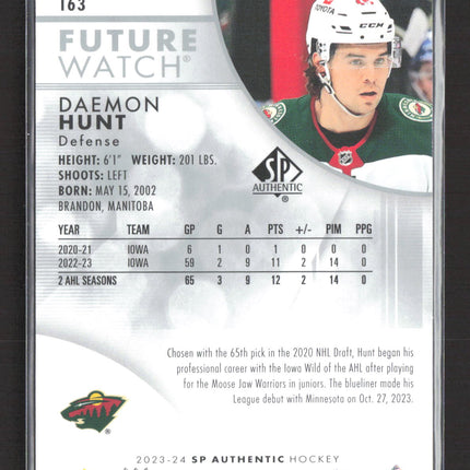 2024 Upper Deck SP Authentic Future Watch Daemon Hunt #163