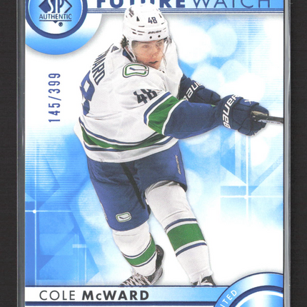 2024 Upper Deck SP Authentic Future Watch Cole McWard #167 Limited 145/399
