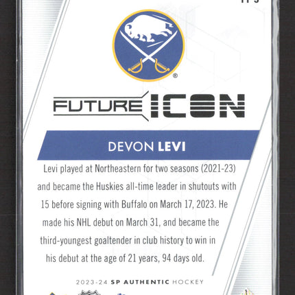2024 Upper Deck SP Authentic Future Icon Devon Levi #FI-3 293/399