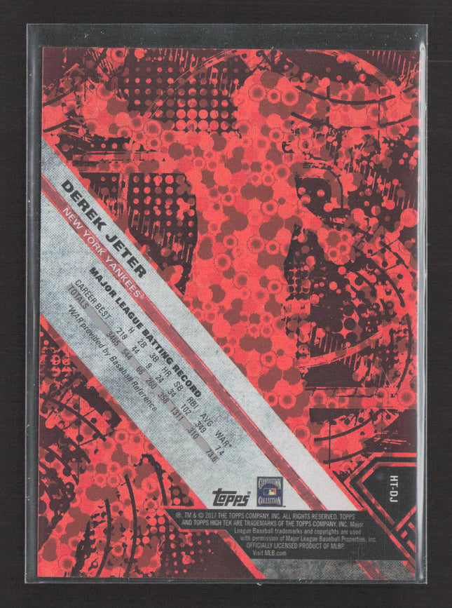 2017 Topps High Tek Derek Jeter #HT-DJ Red /10