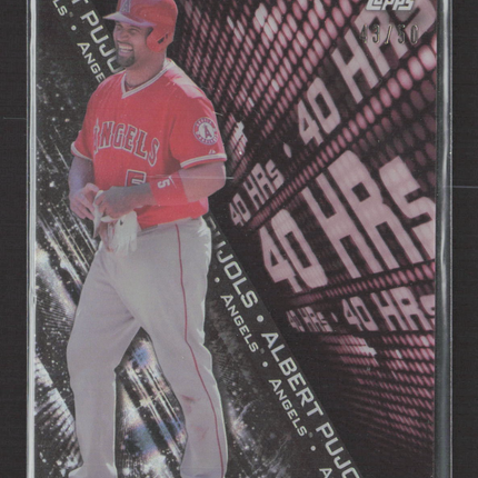 2016 Topps High Tek Albert Pujols #H-AP Black Out /50