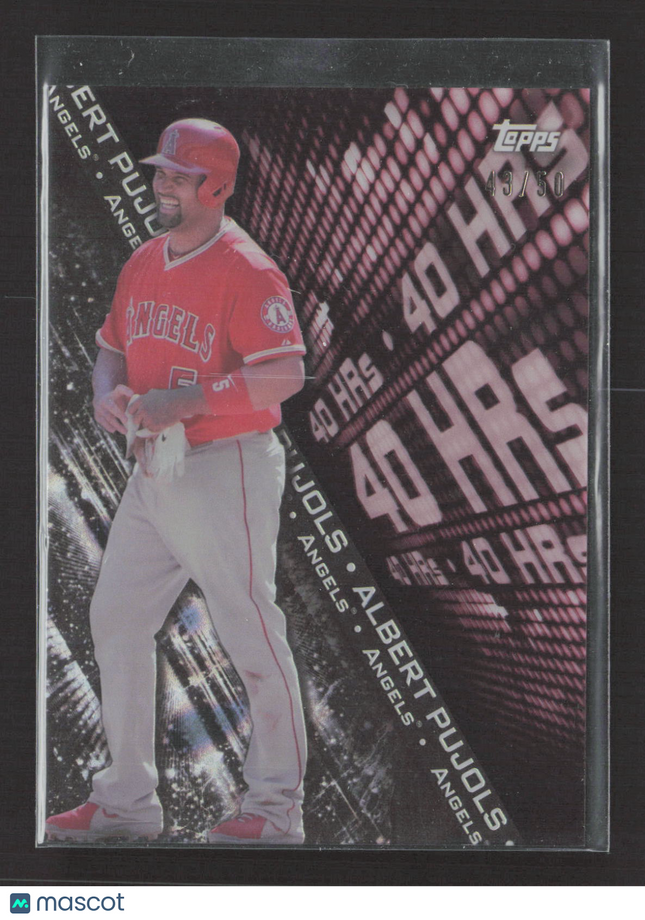 2016 Topps High Tek Albert Pujols #H-AP Black Out /50