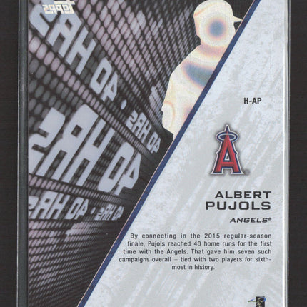 2016 Topps High Tek Albert Pujols #H-AP Black Out /50