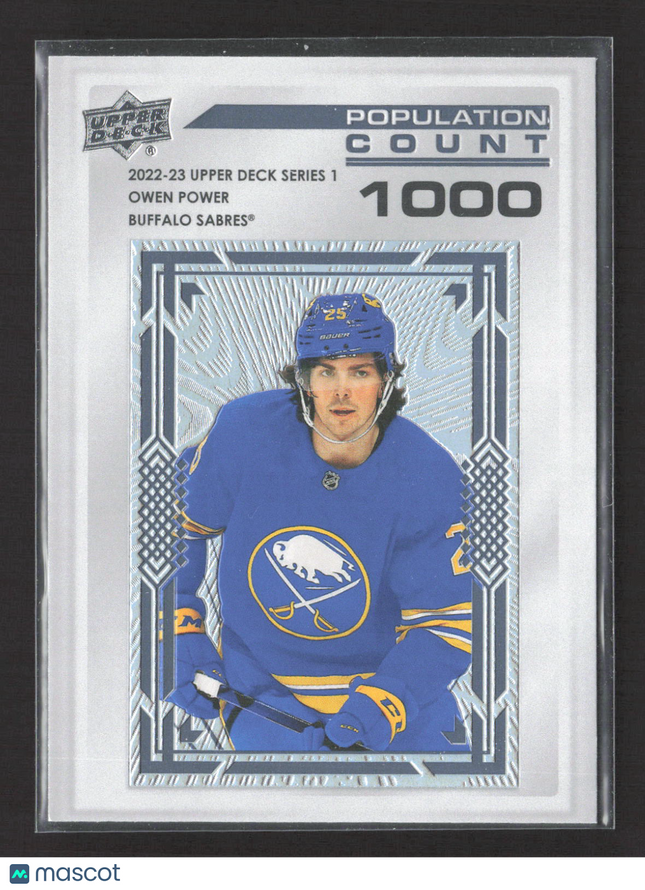 2022 Upper Deck Series 1 Population Count Owen Power #PC-28 1000