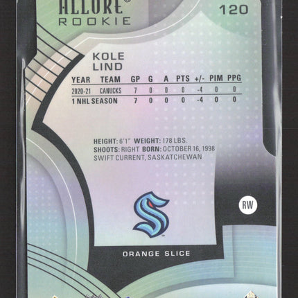2022 Upper Deck Allure Kole Lind #120 Orange Slice