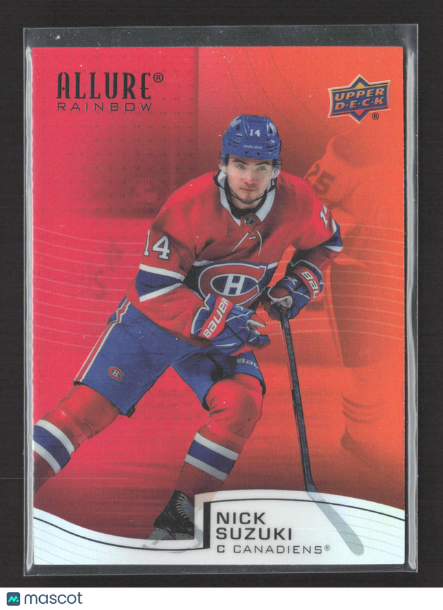 2022 Upper Deck Allure Rainbow Nick Suzuki #R-66 Red/Orange