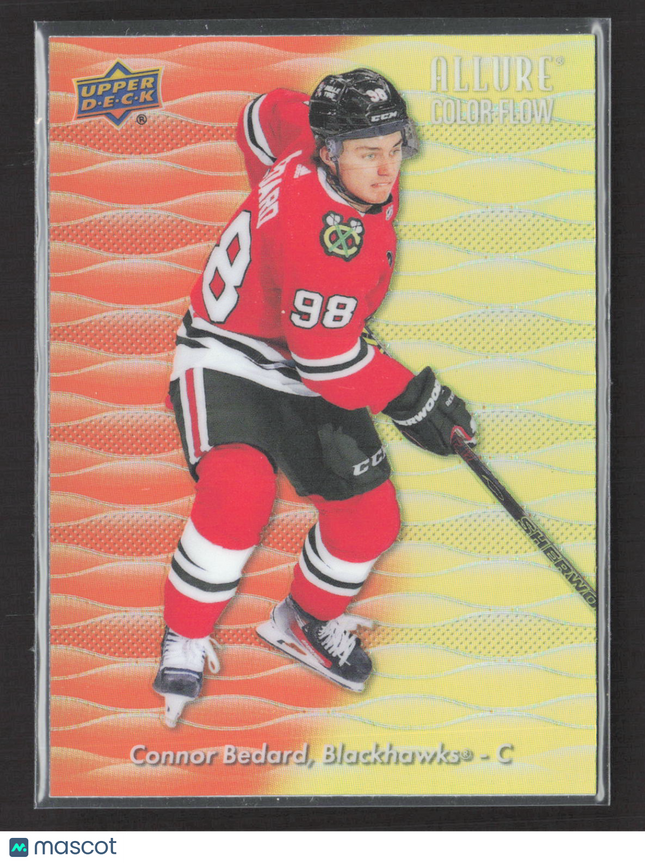 2024 Upper Deck Allure Color Flow Connor Bedard #CF-16 Orange-Yellow