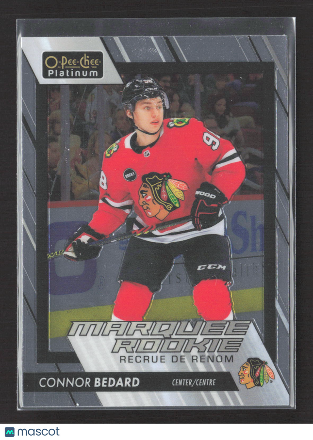 2024 O-Pee-Chee Platinum Connor Bedard #201 Marquee Rc