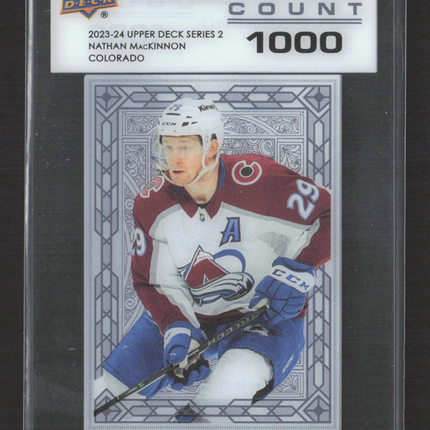 2024 Upper Deck Series 2 Population Count Nathan MacKinnon #PC-42 1000