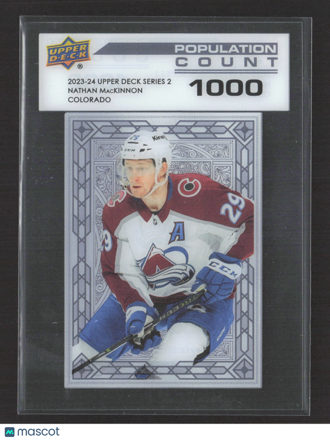 2024 Upper Deck Series 2 Population Count Nathan MacKinnon #PC-42 1000