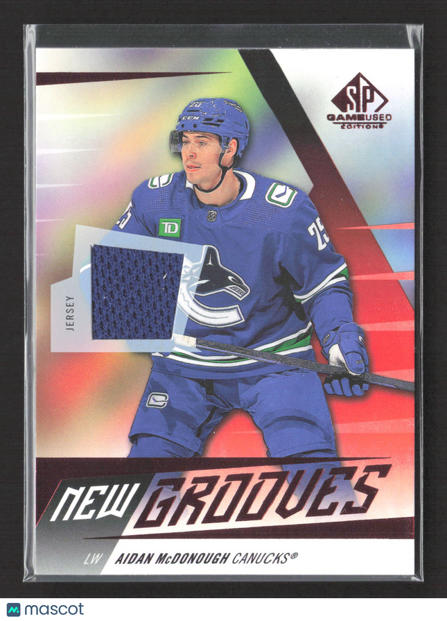2024 Upper Deck SP Game Used New Grooves Aidan McDonough #NG-20 Jersey
