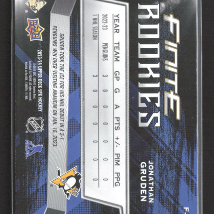 2023 Upper Deck SPx Finite Rookies Jonathan Gruden #F-21