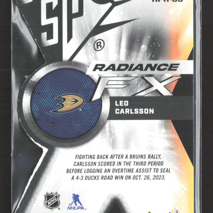 2023 Upper Deck SPx Radiance FX Leo Carlsson #RFX-83 430/949