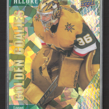 2024 Upper Deck Allure Golden Goalies Logan Thompson #GG-13 Green 192/249