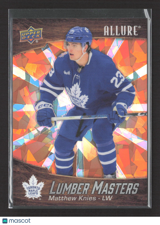 2024 Upper Deck Allure Lumber Masters Matthew Knies #LM-19 Orange 355 / 399