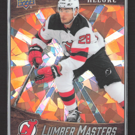 2023 Upper Deck Allure Lumber Masters Timo Meier #LM-4 Orange 087/399