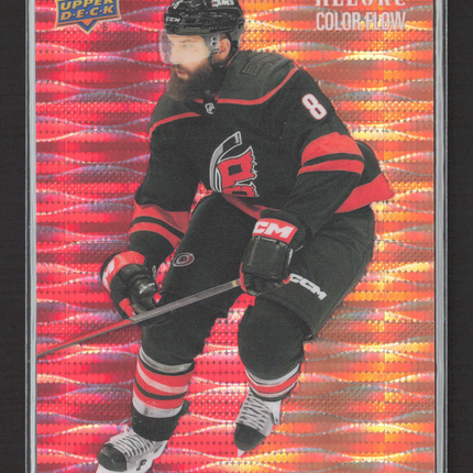 2024 Upper Deck Allure Color Flow Brent Burns #CF-33 Red-Orange Spectrum /299