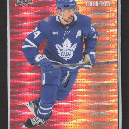 2024 UD Allure Color Flow Auston Matthews #CF-24 Red-Orange Spectrum /299