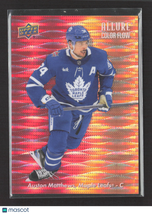 2024 UD Allure Color Flow Auston Matthews #CF-24 Red-Orange Spectrum /299