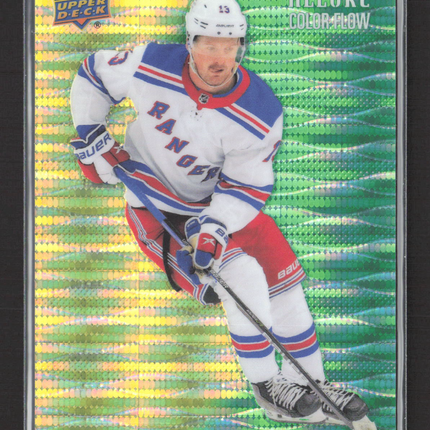 2024 UD Allure Color Flow Alexis Lafrenière #CF-10 Yellow-Green Spectrum 48/99