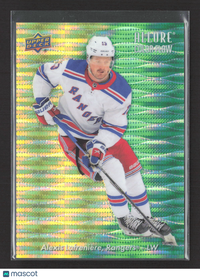 2024 UD Allure Color Flow Alexis Lafrenière #CF-10 Yellow-Green Spectrum 48/99