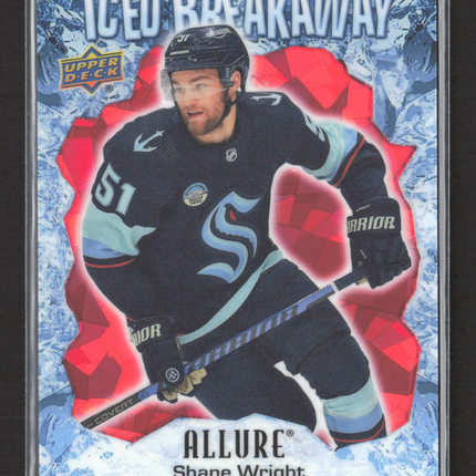 2024 Upper Deck Allure Iced Breakaway Shane Wright #IB-1 Red 21 / 99