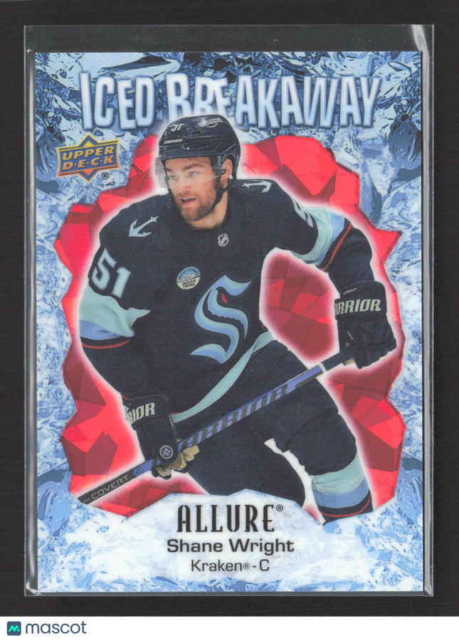 2024 Upper Deck Allure Iced Breakaway Shane Wright #IB-1 Red 21 / 99