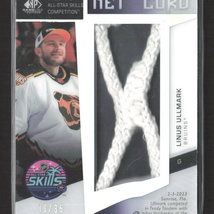 2024 UD SP Game Used Hockey Linus Ullmark #SKN-LU Event-Used Net Cord 19/35