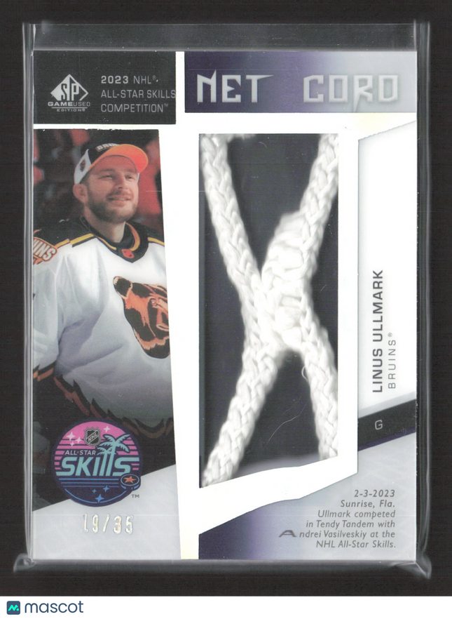 2024 UD SP Game Used Hockey Linus Ullmark #SKN-LU Event-Used Net Cord 19/35