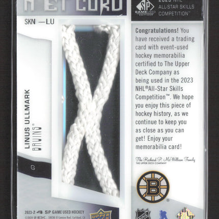 2024 UD SP Game Used Hockey Linus Ullmark #SKN-LU Event-Used Net Cord 19/35