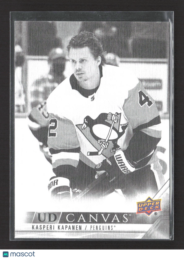 2022 Upper Deck Series 1 UD Canvas Kasperi Kapanen #C61 Black & White