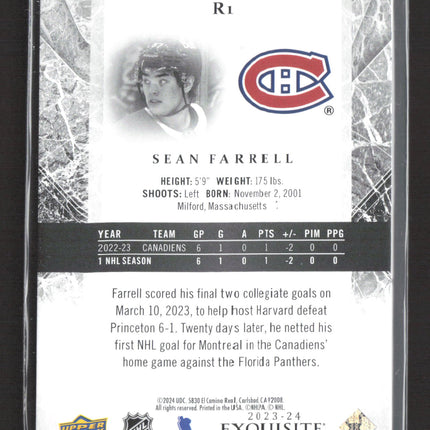 2024 Upper Deck Exquisite Collection Sean Farrell #R1 039/299