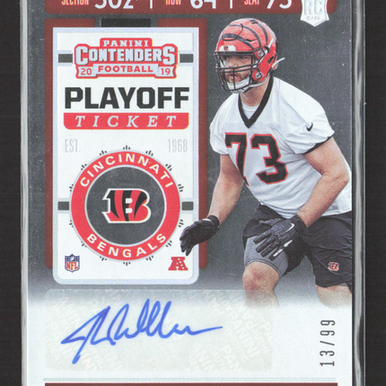 2019 Panini Contenders Football Playoff Ticket Jonah Williams #206 RC 13/99