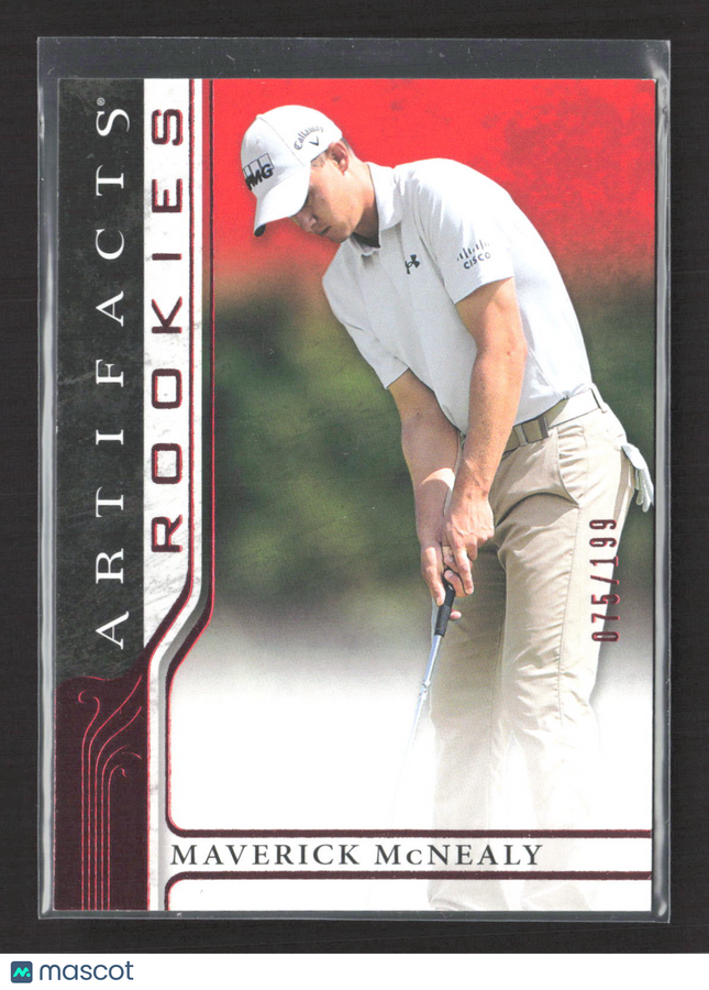 2021 Upper Deck Artifacts Golf Maverick McNealy #65 075/199