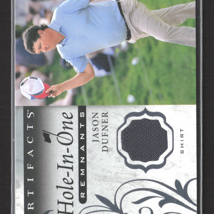 2012 Upper Deck Artifacts Golf Hole-In-One Remnants Jason Dufner #OR-JD Shirt