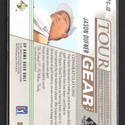 2014 Upper Deck SP Game Used Golf Tour Gear Jason Dufner #TG-JD 128/149 Shirt
