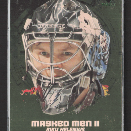 2010 In The Game Between The Pipes Masked Men II Riku Helenius #MM-26 Gold