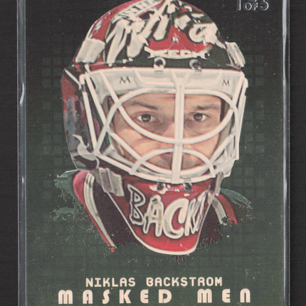 2009 In The Game Between The Pipes Masked Men Niklas Backstrom #MM-28 Gold