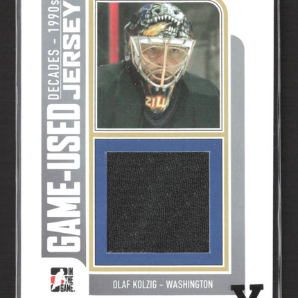 2013 In The Game Decades - 1990s Olaf Kolzig #M-29 of Game-Used Jersey 1/1