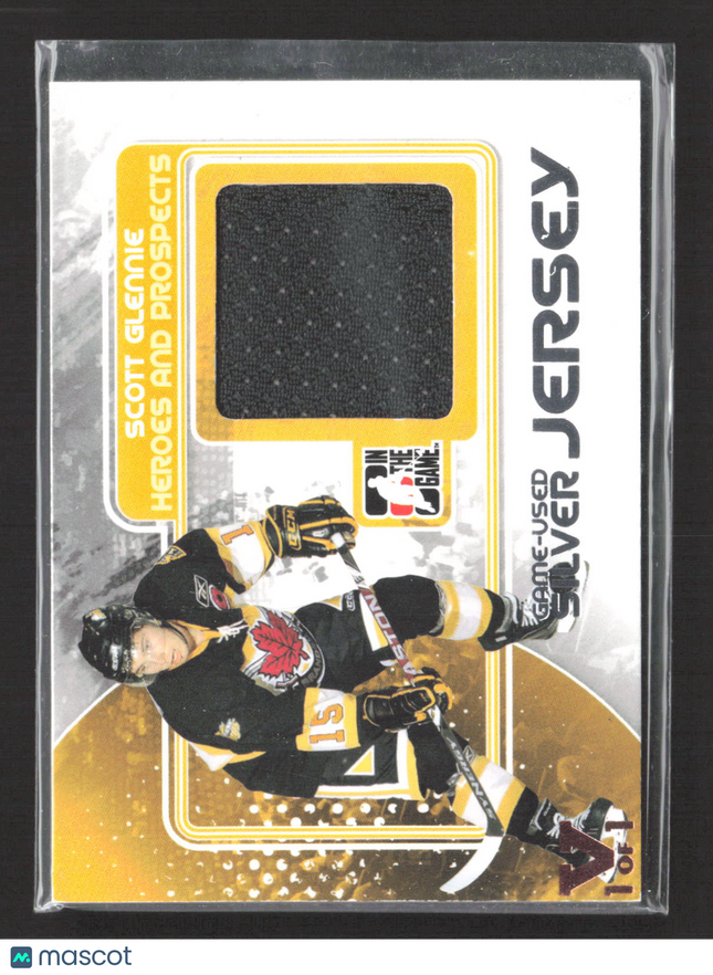 2011 In The Game Heroes and Prospects Scott Glennie #M-43 1/1 Jersey