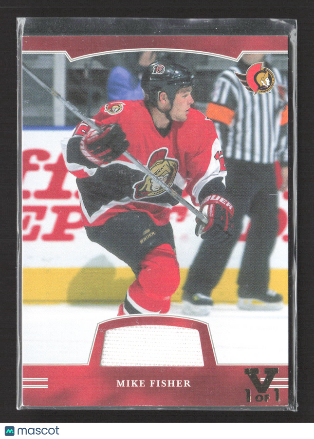 2002 In The Game Be A Player First Edition Mike Fisher #FE-023 Jersey 1/1