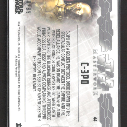 2020 Topps Star Wars Masterwork Short Print #44