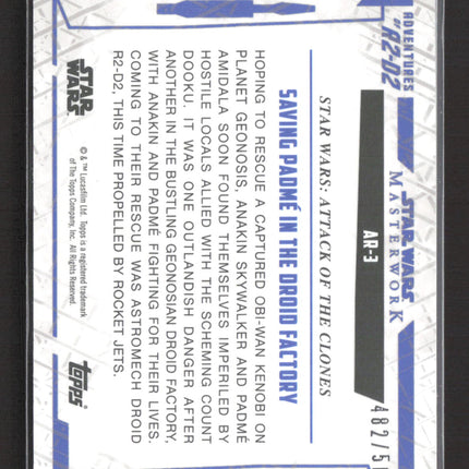 2017 Topps Star Wars Masterwork Adventures of R2-D2 #AR-3