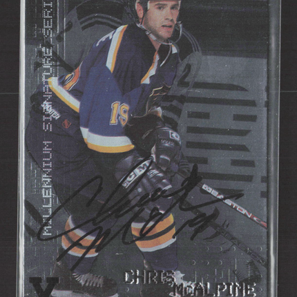 1999 In The Game Millennium Signature Series Chris McAlpine #207 Auto